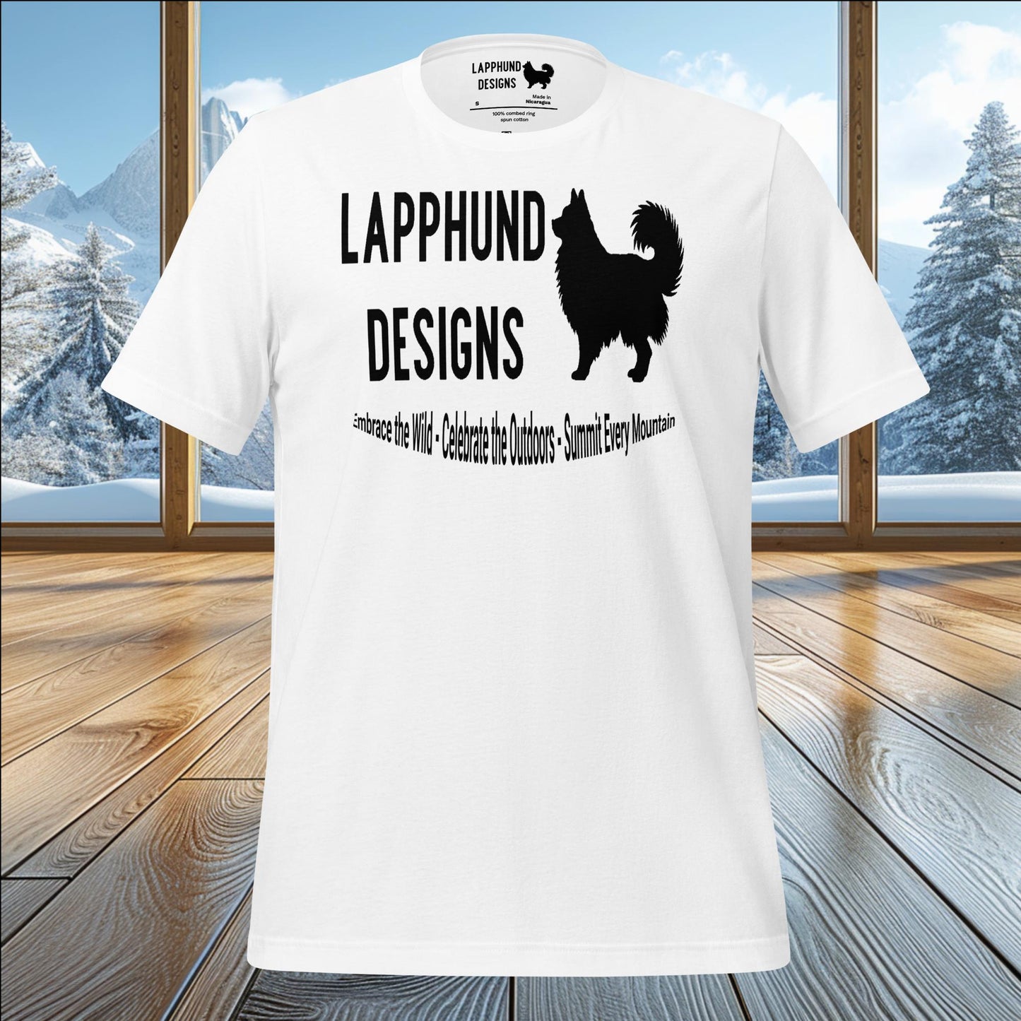 Lapphund Designs Logo T-Shirt – Proudly Represent Your Love for Lapphunds & Adventure