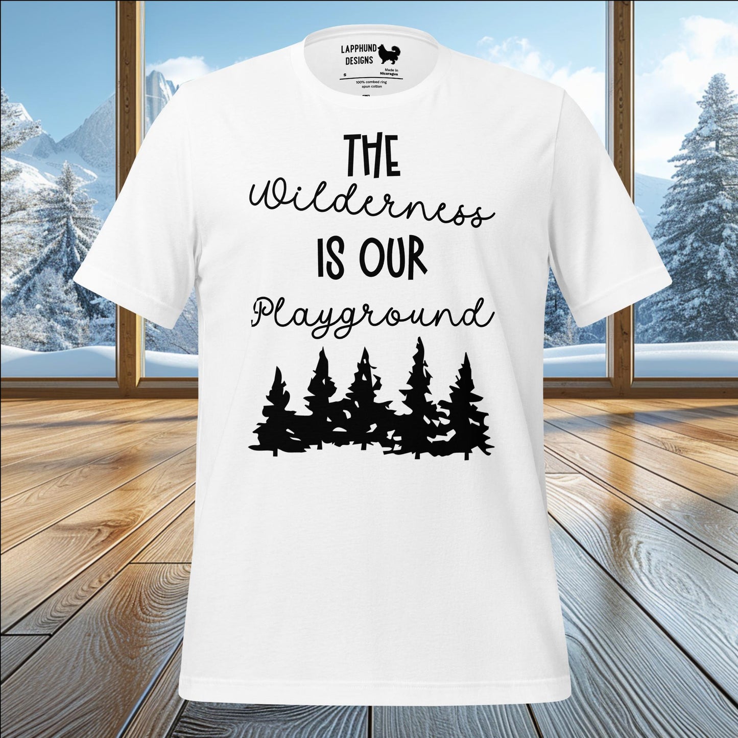 The Wilderness is Our Playground T-Shirt – Embrace the Outdoors with Your Lapphund