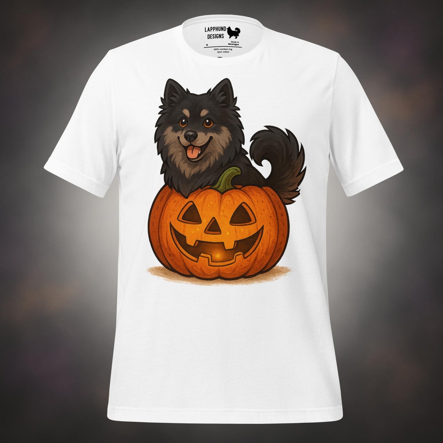 Finnish Lapphund Pumpkin Pup Halloween T-Shirt