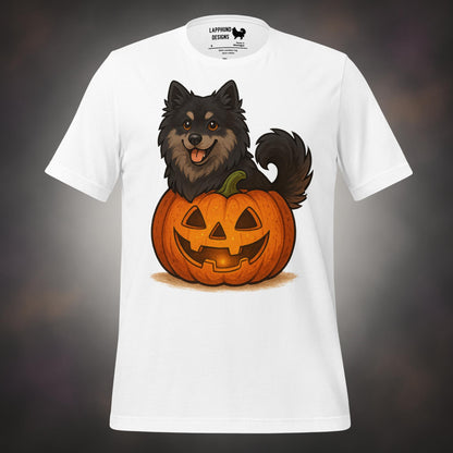 Finnish Lapphund Pumpkin Pup Halloween T-Shirt