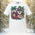 Finnish Lapphund Tropical Escape T-Shirt | Lapphund Designs