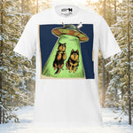 Finnish Lapphund UFO Encounter T-Shirt | Lapphund Designs