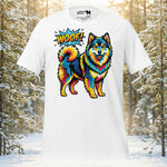 Finnish Lapphund Colorburst Woof Tee | Lapphund Designs