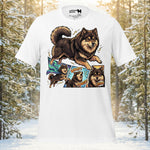 Finnish Lapphund Comic Power Lappy Style Tee | Lapphund Designs