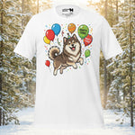 Finnish Lapphund Birthday Party Balloons Celebration T-Shirt | Lapphund Designs