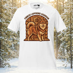 Finnish Lapphund Guardian Doorway Home Protector Illustration T-Shirt | Lapphund Designs