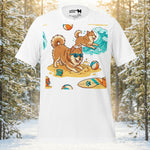 Finnish Lapphund Beach Party Adventure Graphic T-Shirt | Lapphund Designs