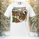 Finnish Lapphund Local Market Adventure Heritage Graphic T-Shirt | Lapphund Designs