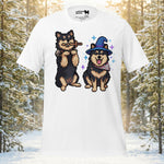 Finnish Lapphund Pixel Quest Magic Adventure Graphic T-Shirt | Lapphund Designs