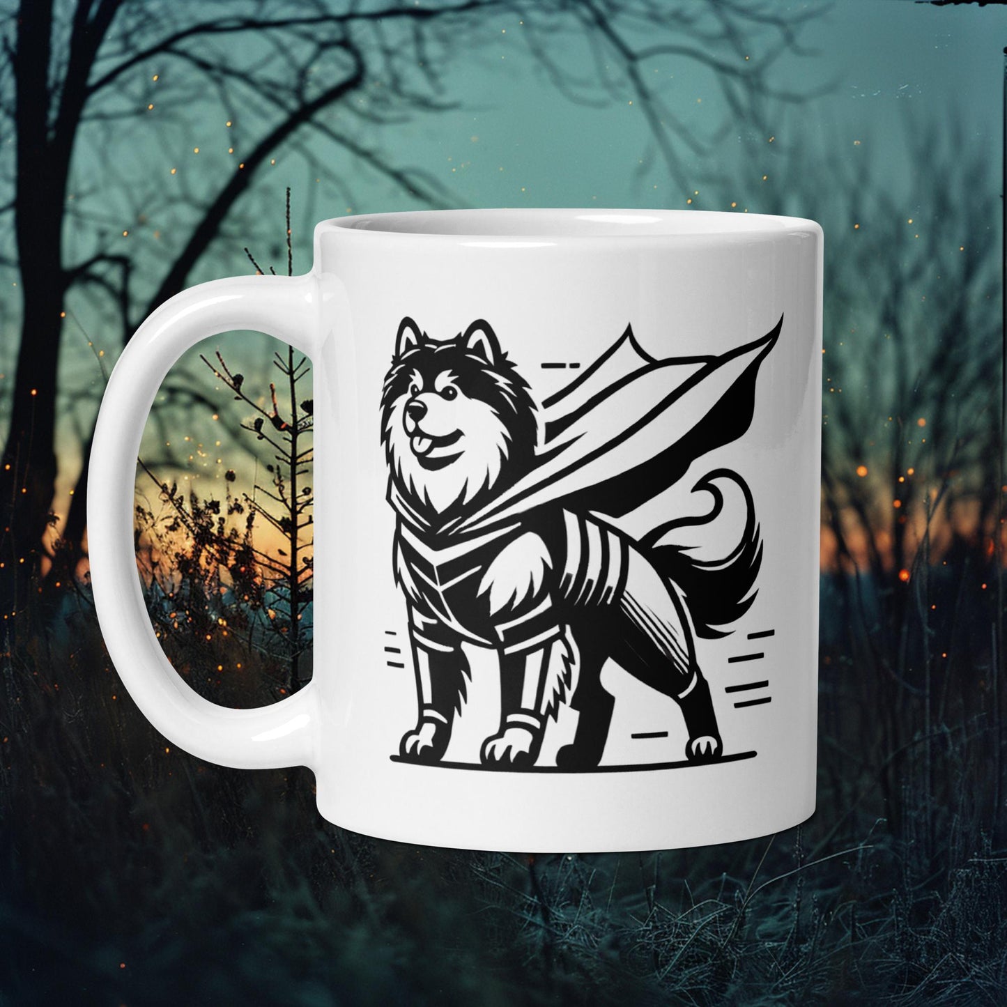 Super Lapphund Mug – Finnish Lapphund Hero Halloween Design