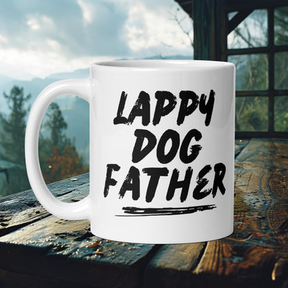 Lappy Dog Father Mug – Bold Typography for Proud Lapphund Dads