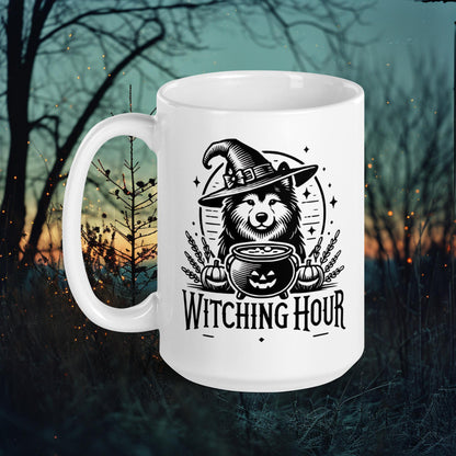 Witching Hour Mug – Finnish Lapphund in Witchy Halloween Design