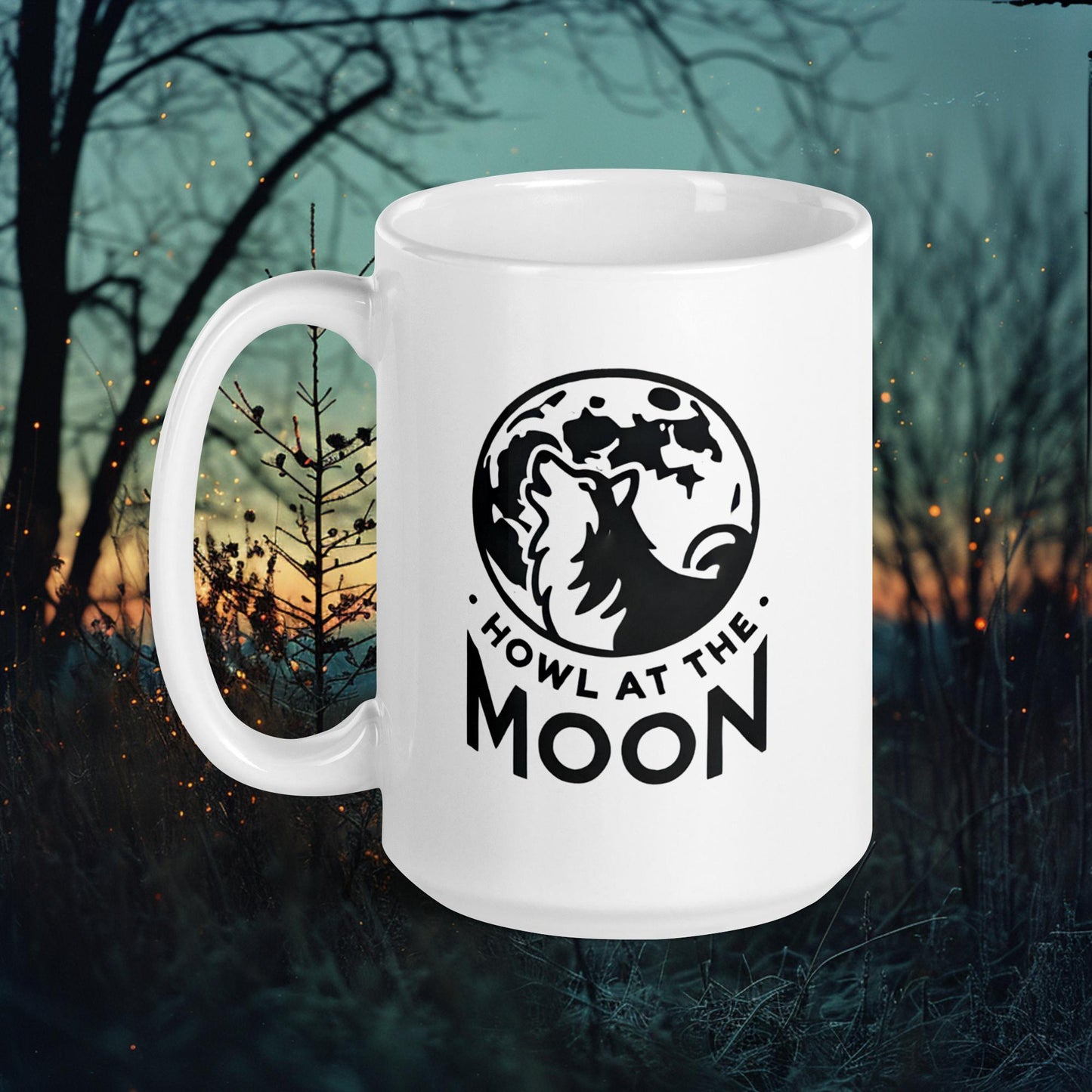 Howl at the Moon Mug – Finnish Lapphund Under Full Moon Halloween Design