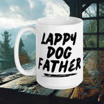 Lappy Dog Father Mug – Bold Typography for Proud Lapphund Dads