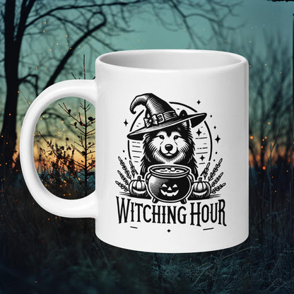 Witching Hour Mug – Finnish Lapphund in Witchy Halloween Design